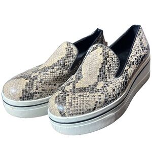 Stella McCartney Shoes Snake Print Slip On Platform Sneakers, 39 EU